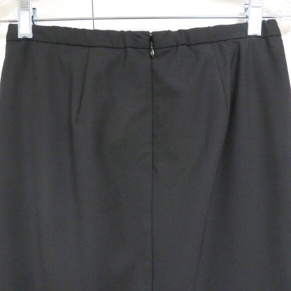 J. Crew 365 Asymmetric Wrap Skirt Size 0 Solid Black - Picture 5 of 7